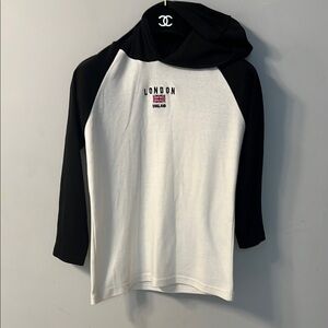 London Black and White Women's Hoodie